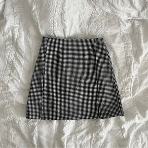 Brandy Melville - Gingham Plaid Mini Skirt